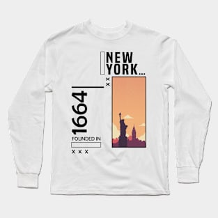 New York Founded in 1664 Long Sleeve T-Shirt